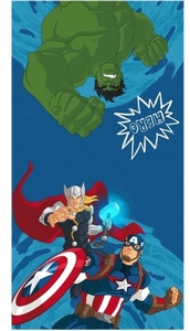 Carbotex dětské pončo Avengers Kapitán Amerika a Thor