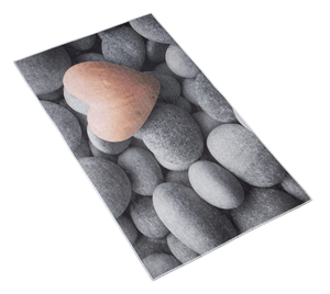 Bellatex koupelnová předložka 3D tisk 60x100 cm Kamen tmavá šedá