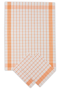 Svitap Utěrka Negativ Egyptská bavlna bílá oranžová 50x70 cm 3 ks 