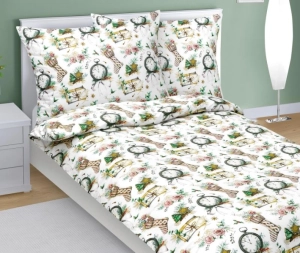 Bellatex Povlečení bavlněné Vánoce 140x200, 70x90 cm Vánoční čas