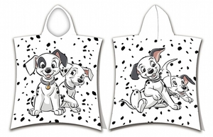 Jerry Fabrics plážová osuška pončo 101 Dalmatians 03 50x115 cm