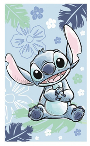Jerry Fabrics Dětský ručník Lilo a Stitch Ohana blue 30x50 cm