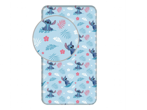 Jerry Fabrics Prostěradlo Lilo and Stitch Blue 90x200x25 cm