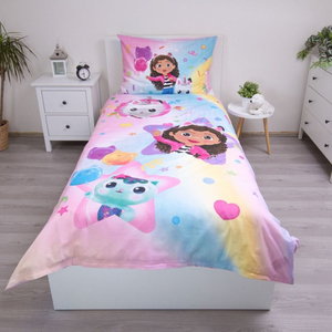 Jerry Fabrics Povlečení Gabby´s Dollhouse Rainbow 140x200, 70x90 cm