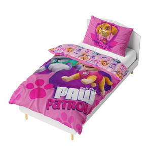 Carbotex Mikroplyšové povlečení Tlapková Patrola Odvážné Záchranářky 140x200, 70x90 cm