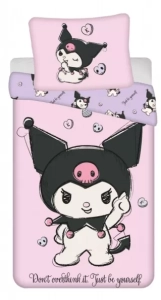 Jerry Fabrics Povlečení Kuromi HK067 140x200, 70x90 cm