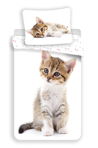 Jerry Fabrics Povlečení fototisk Kitten white 140x200, 70x90 cm