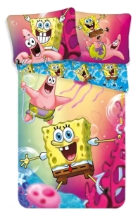 Jerry Fabrics Povlečení Sponge Bob blue 140x200, 70x90 cm