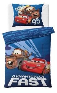 Carbotex Povlečení Cars 3 Blesk McQueen a Burák 140x200, 70x90 cm