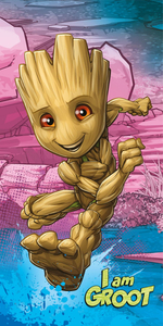 Jerry Fabrics Osuška Groot I am groot 70x140 cm
