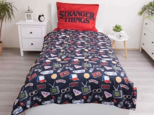 Jerry Fabrics Povlečení Stranger Things Upside Down 140x200, 70x90 cm