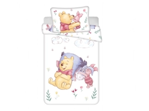 Jerry Fabrics Povlečení do postýlky WTP Pooh hugs baby 100x135, 40x60 cm