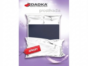 DADKA Jersey prostěradlo švestkové
