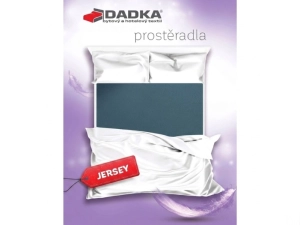 DADKA Jersey prostěradlo borůvkové