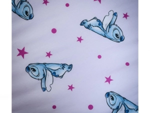 Jerry Fabrics Prostěradlo Lilo and Stitch Pink Stars 90x200x25 cm