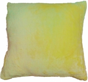 Povlak na polštářek mikroplyš 40x40 cm světle žlutý
