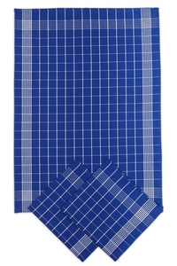 Svitap Utěrka pozitiv Egyptská bavlna 50x70 cm modrá/bílá 3 ks