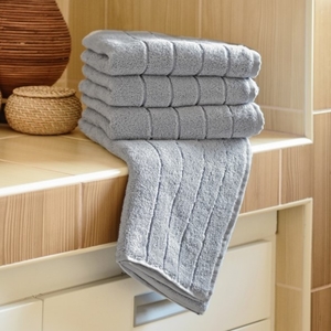 Polášek mikrofroté ručník Iva šedá 50x100 cm
