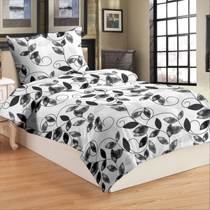 Jahu povlečení mikroflanel Edera grey 140x200+70x90 cm  