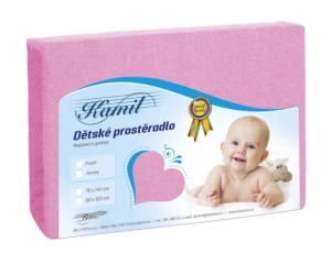Bellatex Dětské jersey prostěradlo růžová