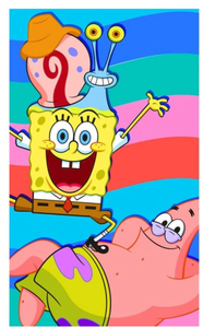 Carbotex Dětský ručník Sponge Bob s Patrickem a Garym 30x50 cm