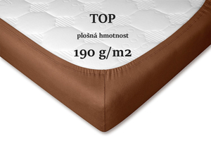DADKA VRACOV Jersey prostěradlo nugát
