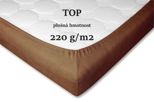 DADKA VRACOV Froté prostěradlo nugát