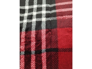 Prošívaná přikrývka s beránkem Comforter Káro Red 150x200cm