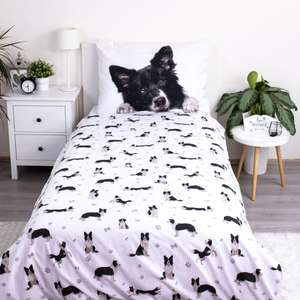 Jerry Fabrics Povlečení fototisk Border Kolie 140x200, 70x90 cm