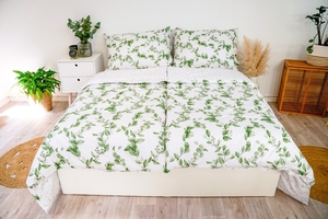 Stanex povlečení krep eukalyptus (LS392) 140x200, 70x90 cm