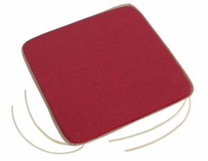 Bellatex sedák hladký Lada vínová Uni s efektem režného materiálu 40x40 cm 