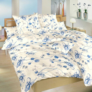 DADKA VRACOV Povlečení bavlna Bloom elegance banán 200x200, 2x70x90 cm