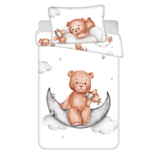 Jerry Fabrics Povlečení do postýlky Medvídek plane baby 100x135, 40x60 cm