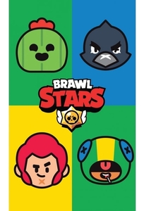 Dětský froté ručník Brawl Stars Portréty 30x50 cm