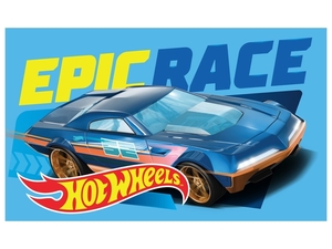 Dětský froté ručník Hot Wheels Race 30x50 cm 