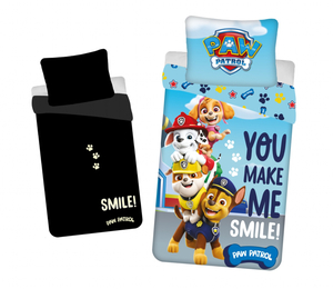 Jerry Fabrics Povlečení Paw Patrol PP325 svítící efekt 140x200, 70x90 cm