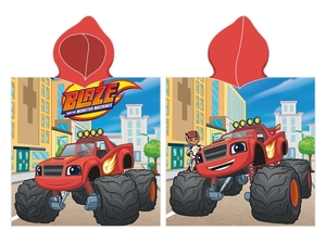Carbotex dětské pončo Plamínek a Čtyřkoláci Monster Truck 55x110 cm