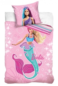 Carbotex dětské povlečení bavlna Barbie Mořská Panna 140x200+70x90 cm