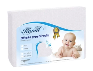 Bellatex Dětské jersey prostěradlo bílá