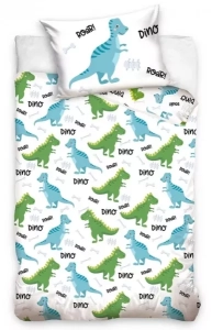 Dětské povlečení bavlna do postýlky Dinosauří Kamarádi 100x135, 40x60 cm 