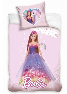 Dětské povlečení bavlna do postýlky Barbie Princezna 100x135+40x60 cm 