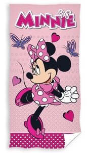 Carbotex osuška Minnie slečna Zamilovaná 70x140 cm 