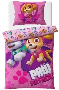 Carbotex Mikroplyšové povlečení Tlapková Patrola Odvážné Záchranářky 140x200, 70x90 cm
