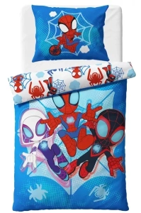 Carbotex povlečení bavlna Spidey Pavoučí Záchrana 140x200, 70x90 cm 