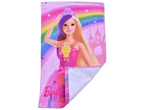 Dětský froté ručník Barbie Růžový Svět 30x50 cm