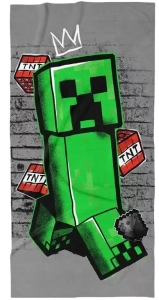 Carbotex osuška Minecraft Creeper King 70x140 cm 