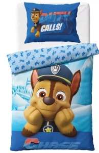 Carbotex povlečení bavlna Tlapková Patrola Policista Chase 140x200, 70x90 cm 