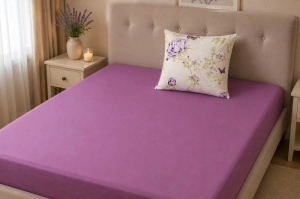 Bellatex prostěradlo jersey s elastanem fialová