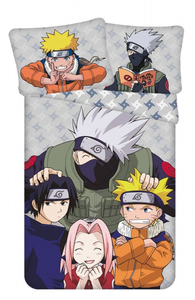 Jerry Fabrics Povlečení Naruto Grey 140x200, 70x90 cm