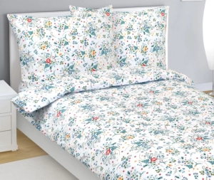 Bellatex Povlečení bavlněné Pomněnka Modrá,Žlutá,Červená